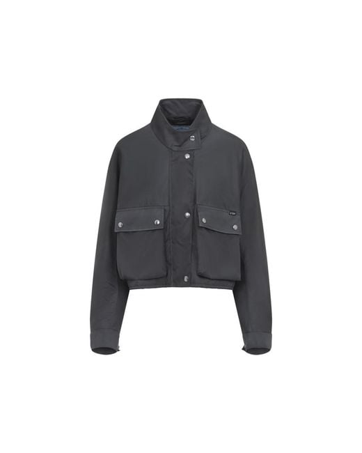 Prada Black Mock Collar Jacket