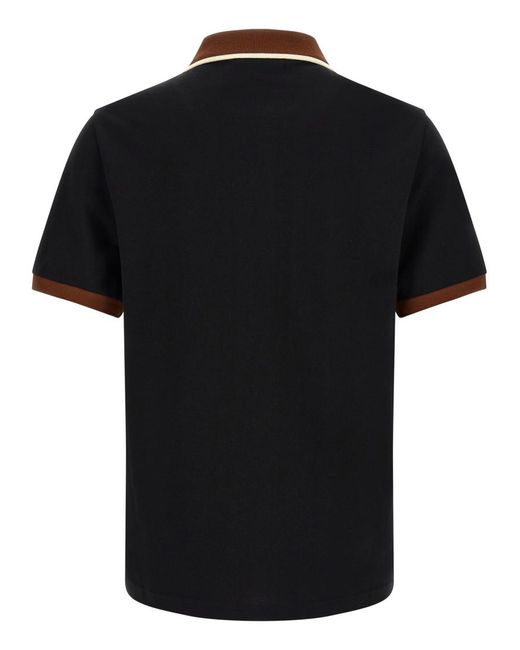 Marni Black Solid Shirt Collar Polo for men