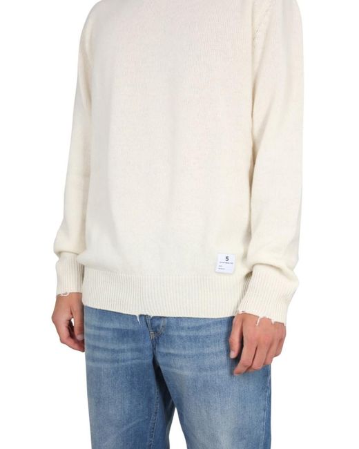 Department 5 White Solid Sweater for men