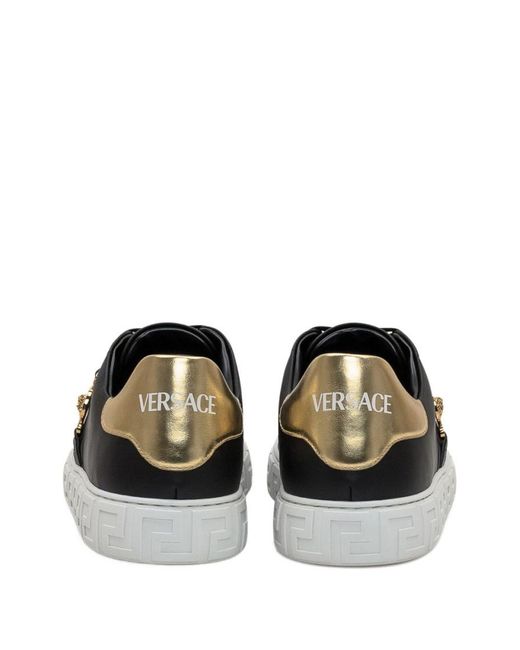 Versace Black Sneakers With Detail for men