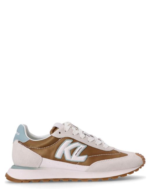 Karl Lagerfeld Brown Logo Sneakers