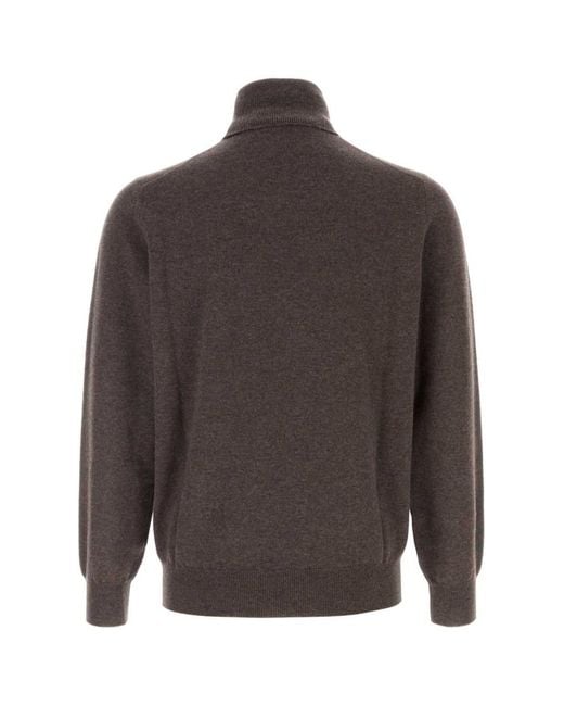 Brunello Cucinelli Gray Regular Sweater for men