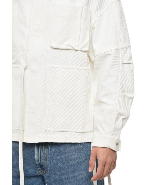 Mordecai White Shawl Neck Jacket for men