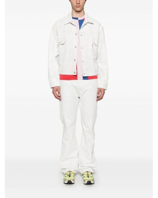 Junya Watanabe White Straight-Fit Denim Jeans for men