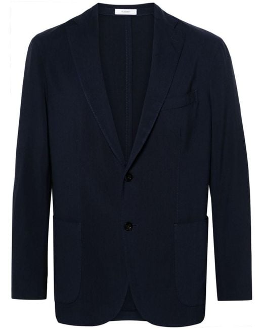 Boglioli Blue Wool Jacket for men