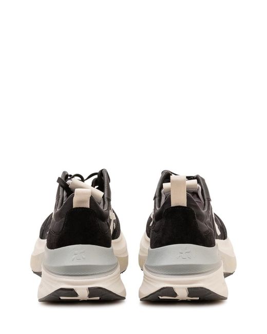Premiata Black Solid Hill Sneakers