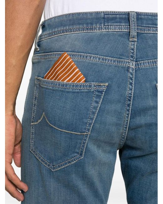 Jacob Cohen Blue Slim Bard Jeans for men