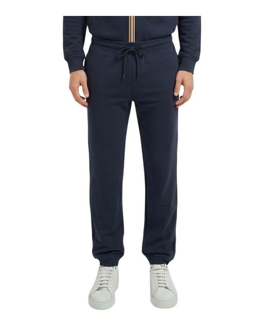 K-Way Blue Regular Trouser for men
