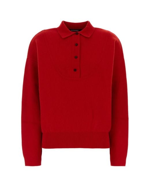 Jacquemus Red Polo Sweater