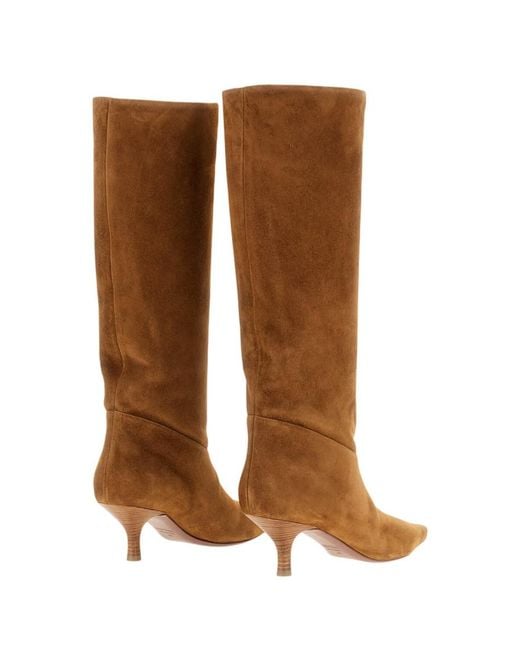 Paris Texas Brown Solid Rose Boots