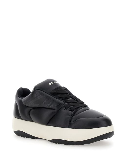 DSquared² Black Logo Sneakers for men