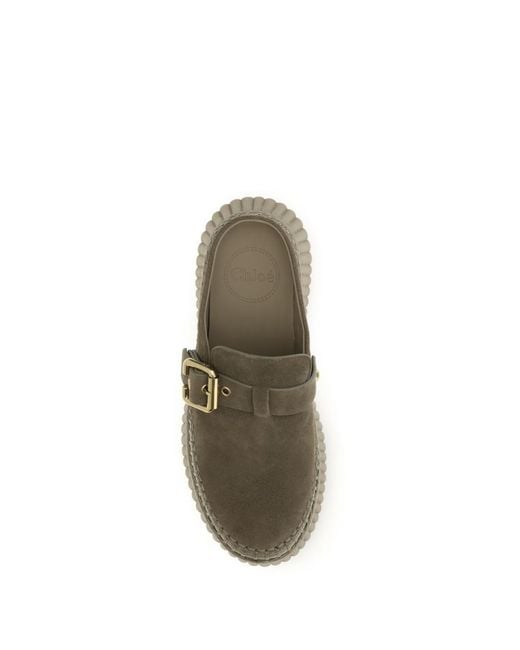 Chloé Green Suede Wedge