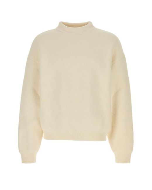 Jacquemus Natural Solid Sweaters for men