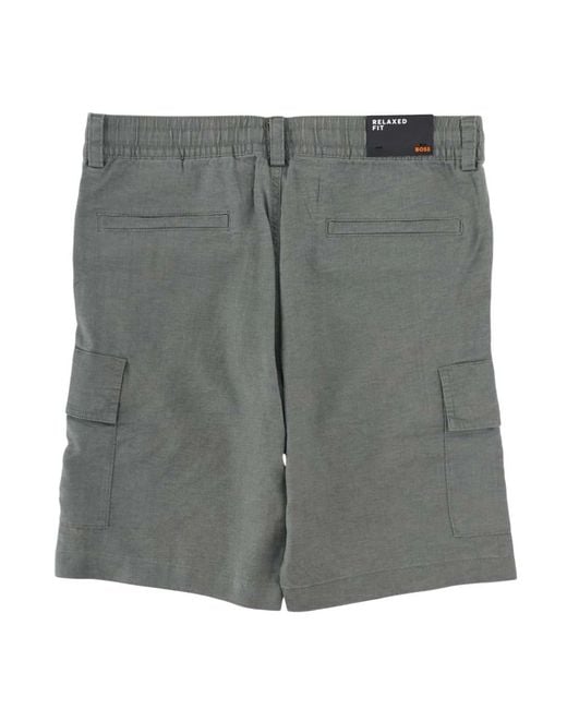 Boss Gray Solid Shorts for men