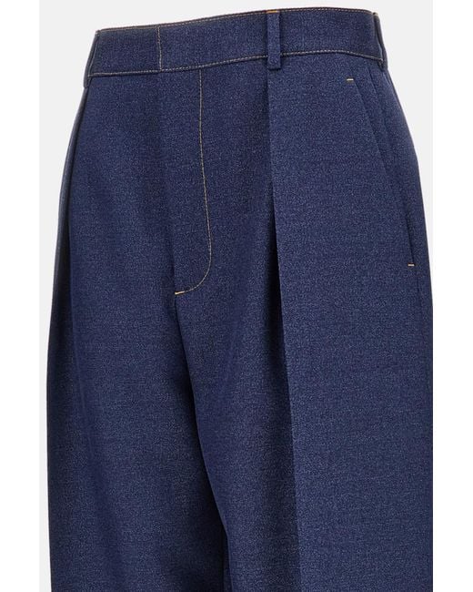 Bottega Veneta Blue Trousers