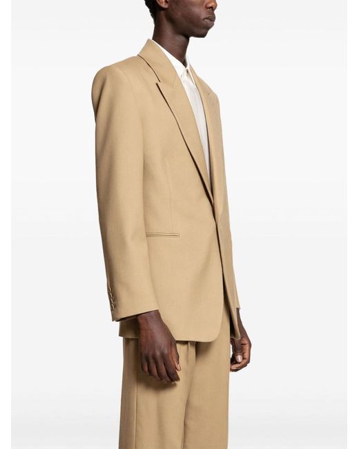 Saint Laurent Natural Wool Gabardine Blazer for men