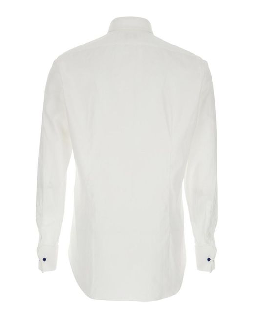 Alessandro Gherardi White Regular Solid Shirts for men