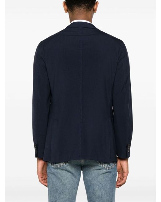 Boglioli Blue Wool Jacket for men