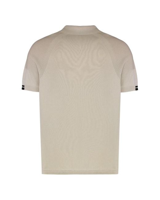 Boss Natural Half-Zip Logo Polo for men