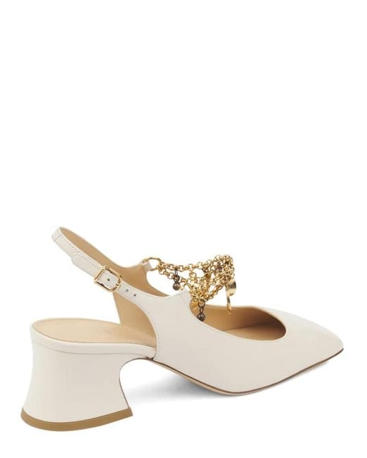 Chloé Natural Embellished Pumps