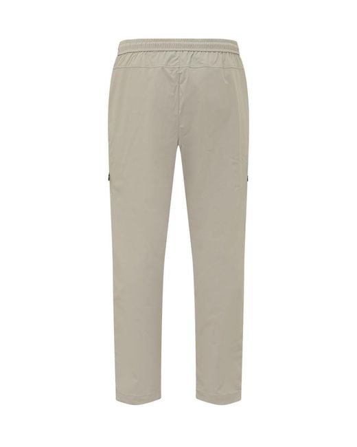 K-Way Gray Straight Drawstring Pants for men