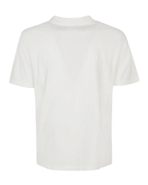 La Paz White Organic Cotton Crewneck Short-Sleeve T-Shirt for men