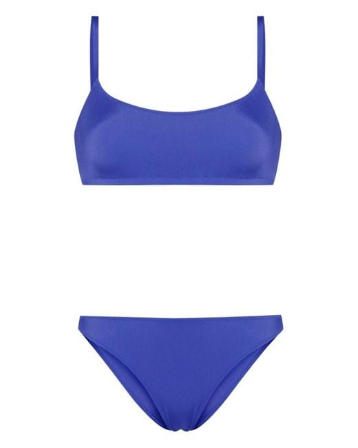 Lido Blue Solid Swimwear