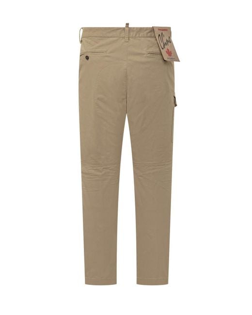 DSquared² Natural Slim Cargo Pants for men