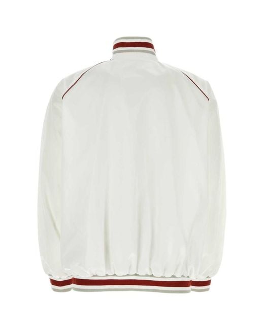 Givenchy White Logo Bomber Jacket for men