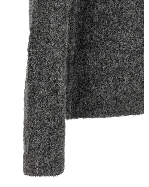 Thom Krom Gray Wool Sweater for men
