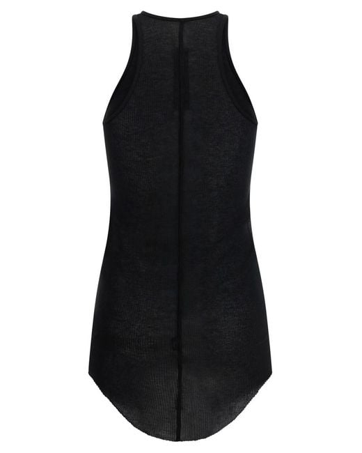 Rick Owens Black Basic Rib Tank