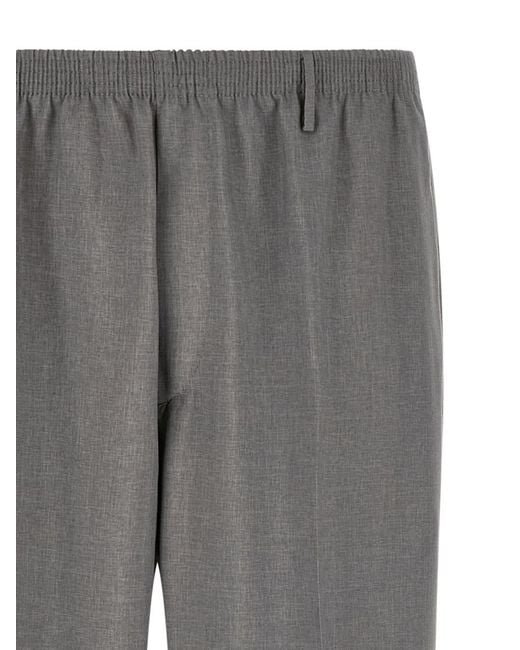 Cellar Door Gray Elasticated Trousers for men