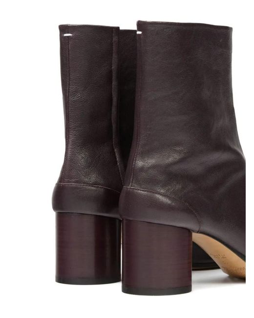Maison Margiela Brown Solid Tabi Boots