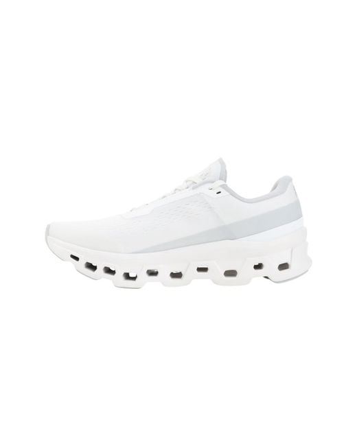 On Shoes White Logo Cloud Sneakers for men