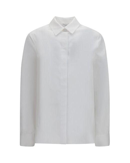 Lardini White Straight Solid Shirt
