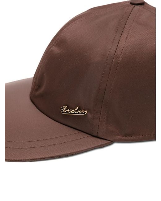 Borsalino Brown Hiker Nylon Cap