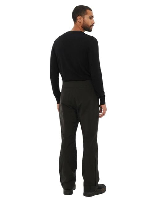 Woolrich Black Flat Front Trousers for men