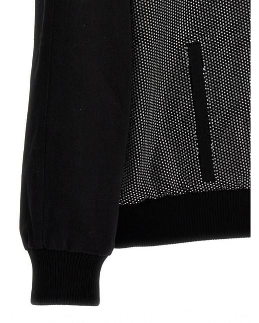 Balmain Black Rhinestone Bomber Jacket for men