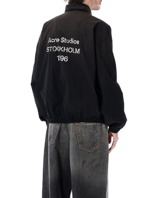 Acne Black Mock Collar Jacket for men