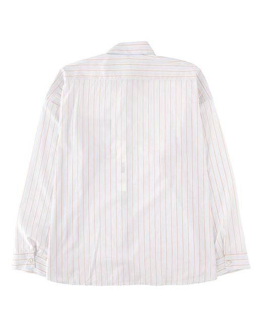 sunflower White Regular Stripes Shirt for men