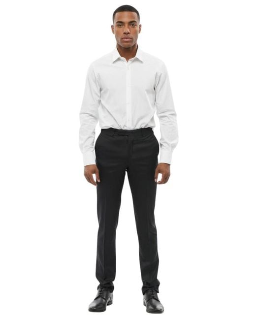 Corneliani Gray Flat Front Pants for men
