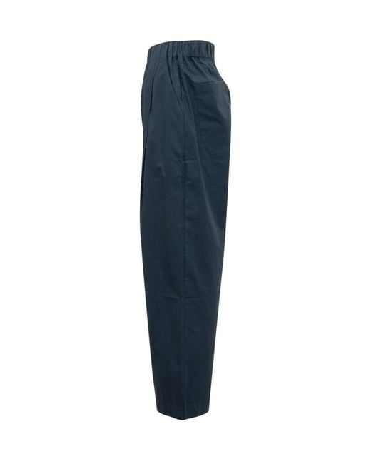 A PAPER KID Blue Regular Elasticated Pants for men