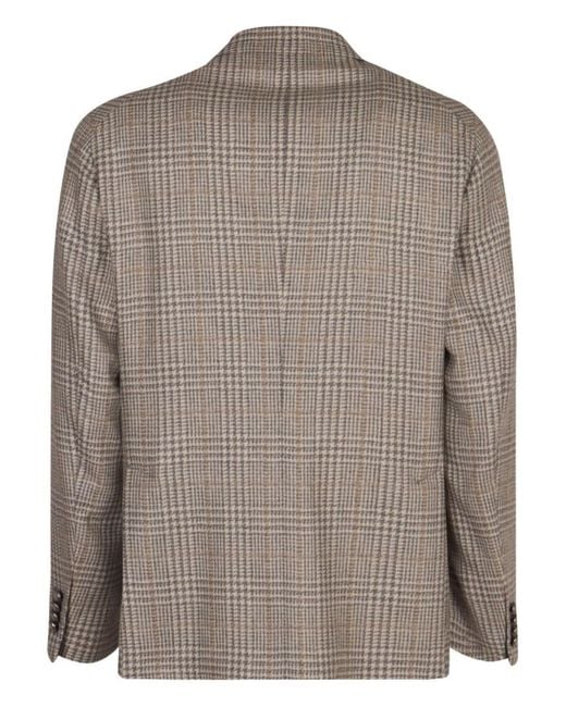 Tagliatore Brown Montecarlo Wool Jacket for men
