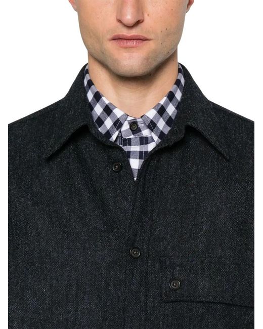 Thom Browne Black Solid Shirts for men
