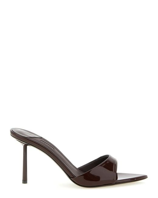 Le Silla Metallic Solid Pointed Toe Heels