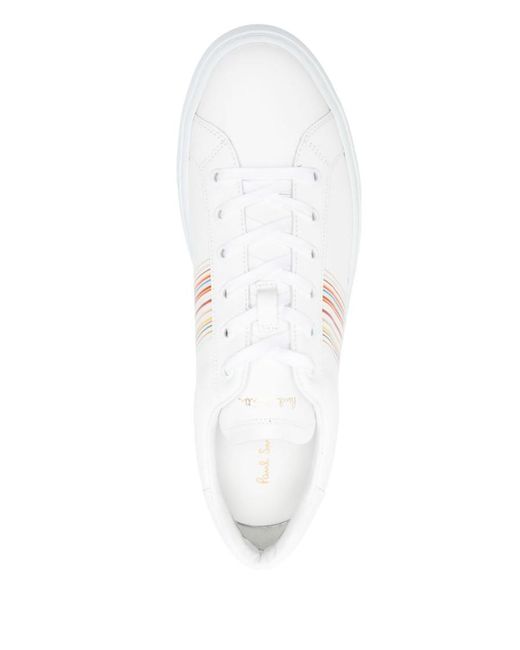 Paul Smith White Lace Up Sneakers for men