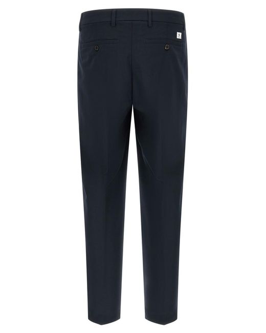 Department 5 Blue Regular Flat Front Pants for men