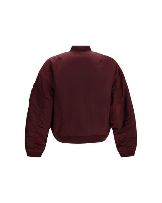 DSquared² Red Relaxed Bomber Jacket for men