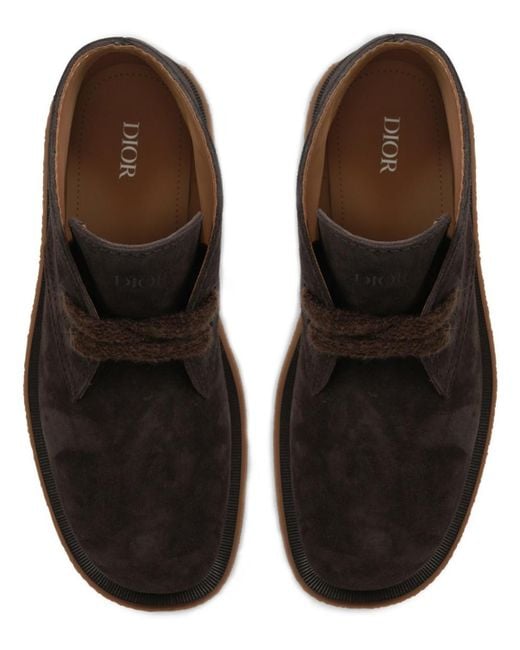 Dior Brown Suede Boots for men