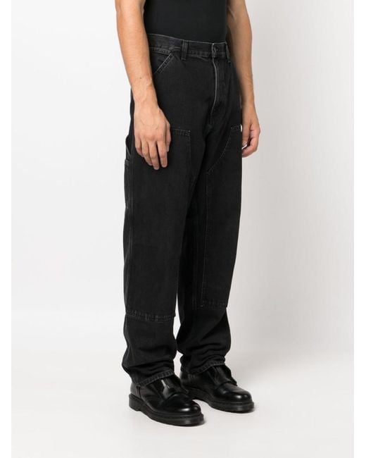 Carhartt Black Double Knee Denim Jeans for men